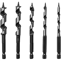 Amazon | TSUCIA 100mm木工用ドリルビットセット 先タッピングねじ